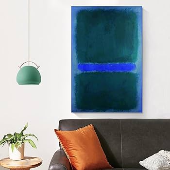 Amazon.co.jp: 「青に緑」Mark Rothkoマーク ロスコ抽象画